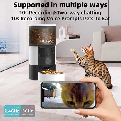 3L Smart Pet Feeder with Camera & 2-Way Audio